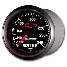 Load image into Gallery viewer, AutoMeter 3632-00406 GAUGE, WATER TEMP, 2 1/16", 120-240?F, MECHANICAL, CHEVY RED BOWTIE, BLACK