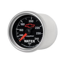 Load image into Gallery viewer, AutoMeter 3632-00406 GAUGE, WATER TEMP, 2 1/16", 120-240?F, MECHANICAL, CHEVY RED BOWTIE, BLACK