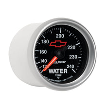 Load image into Gallery viewer, AutoMeter 3632-00406 GAUGE, WATER TEMP, 2 1/16", 120-240?F, MECHANICAL, CHEVY RED BOWTIE, BLACK