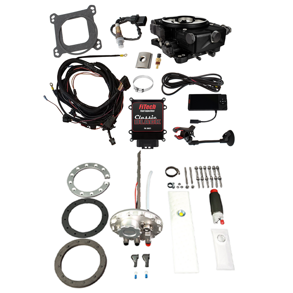 FiTech Fuel Injection 36321 Go EFI Classic Black 650 HP EFI System