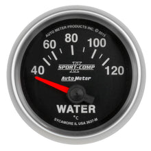 Load image into Gallery viewer, AutoMeter 3637-M GAUGE, WATER TEMP, 2 1/16", 40-120?C, ELECTRIC, SPORT-COMP II