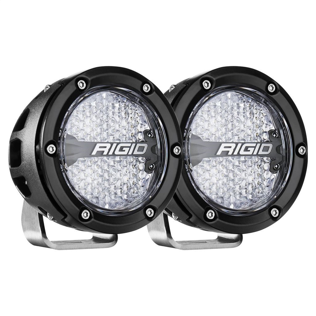 Rigid Industries 36400 360-SERIES 4in. OFF-ROAD LAMP; DIFFUSED BEAM; RGBW BACKLIGHT; SET/2
