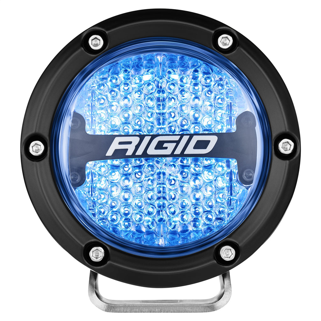 Rigid Industries 36400 360-SERIES 4in. OFF-ROAD LAMP; DIFFUSED BEAM; RGBW BACKLIGHT; SET/2