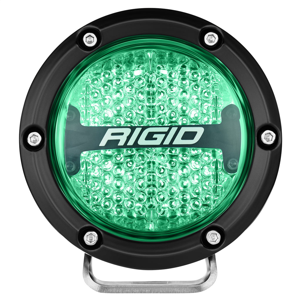 Rigid Industries 36400 360-SERIES 4in. OFF-ROAD LAMP; DIFFUSED BEAM; RGBW BACKLIGHT; SET/2