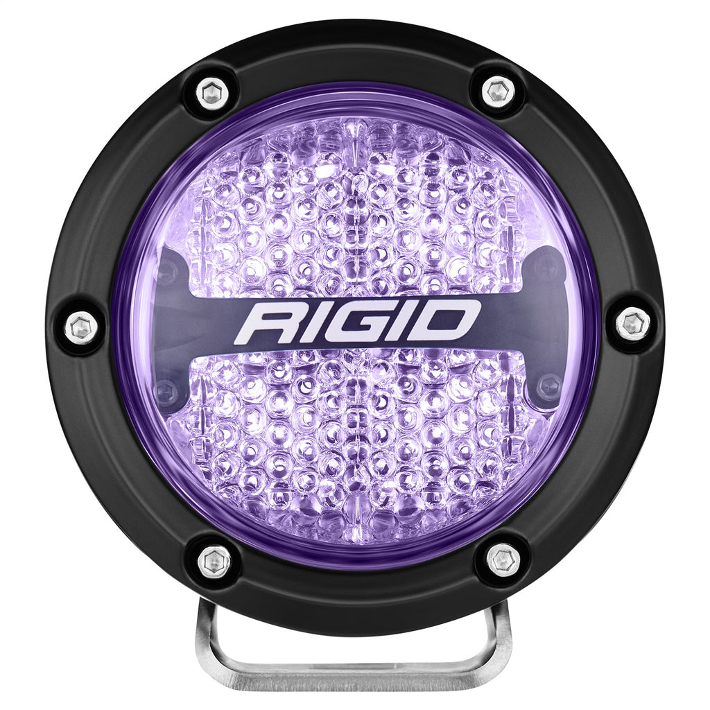 Rigid Industries 36400 360-SERIES 4in. OFF-ROAD LAMP; DIFFUSED BEAM; RGBW BACKLIGHT; SET/2