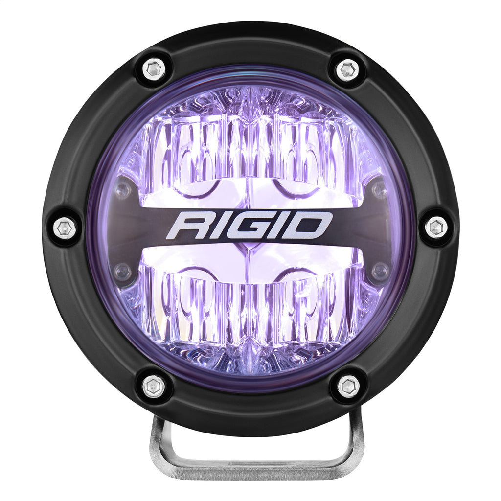 Rigid Industries 36401 360-SERIES 4in. OFF-ROAD LAMP; DRIVE BEAM; RGBW BACKLIGHT; SET/2