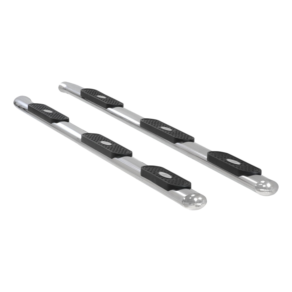 ARIES 364013-2 ARIES 364013-2 Oval Nerf Bars Wheel to Wheel (4 Inch Polished Stainless Steel) - Truck Part Superstore