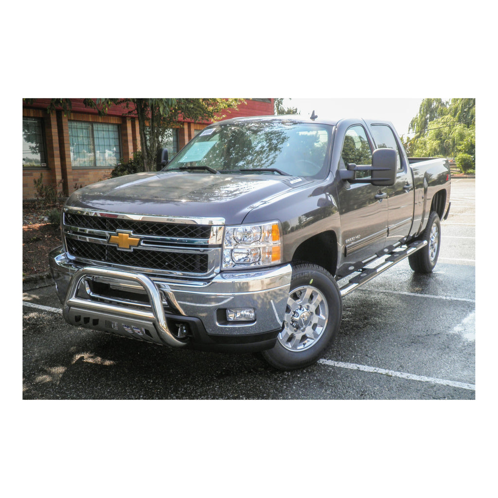 ARIES 364013-2 ARIES 364013-2 Oval Nerf Bars Wheel to Wheel (4 Inch Polished Stainless Steel) - Truck Part Superstore