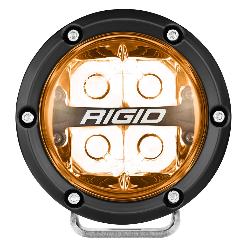 Rigid Industries 36402 360-SERIES 4in. OFF-ROAD LAMP; SPOT BEAM; RGBW BACKLIGHT; SET/2