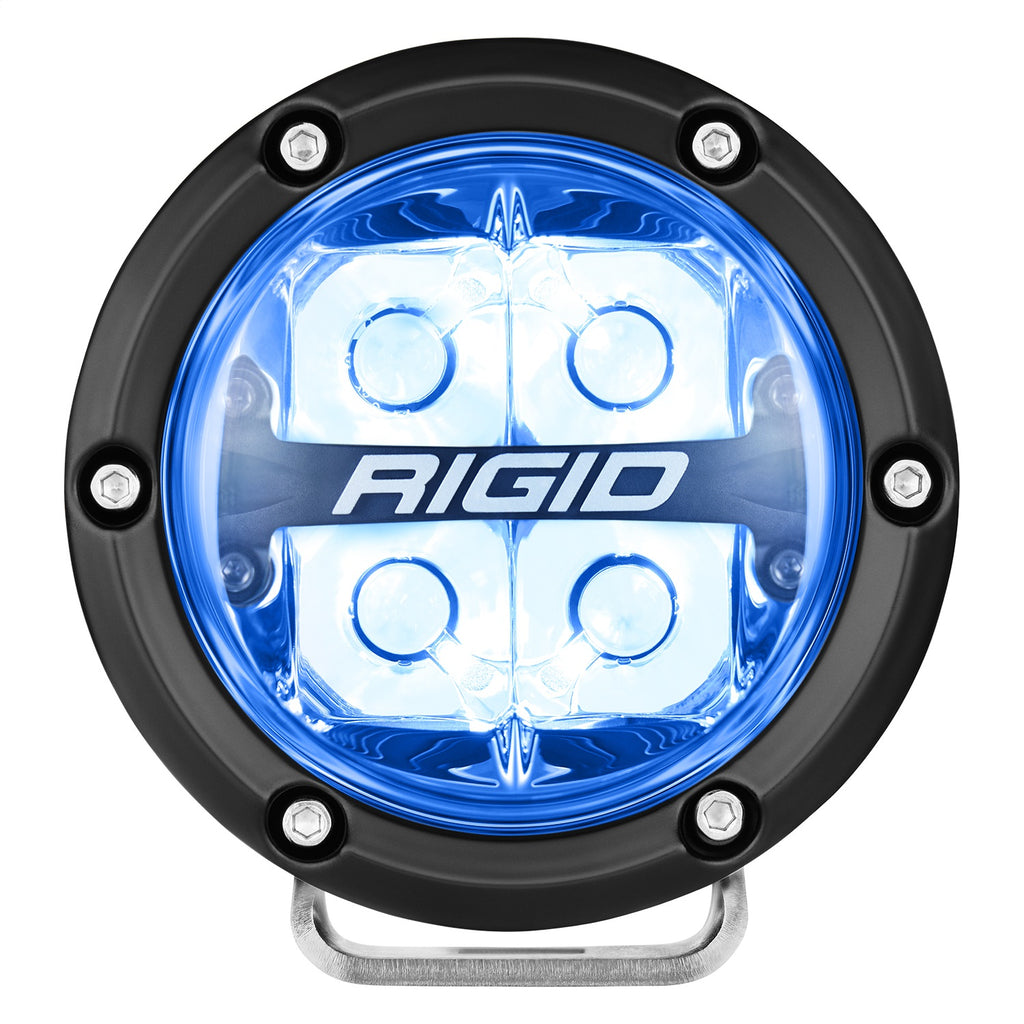 Rigid Industries 36402 360-SERIES 4in. OFF-ROAD LAMP; SPOT BEAM; RGBW BACKLIGHT; SET/2