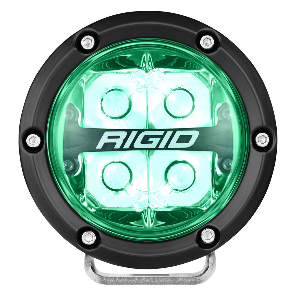 Rigid Industries 36402 360-SERIES 4in. OFF-ROAD LAMP; SPOT BEAM; RGBW BACKLIGHT; SET/2