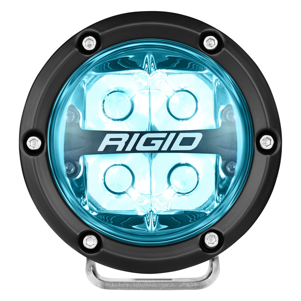Rigid Industries 36402 360-SERIES 4in. OFF-ROAD LAMP; SPOT BEAM; RGBW BACKLIGHT; SET/2