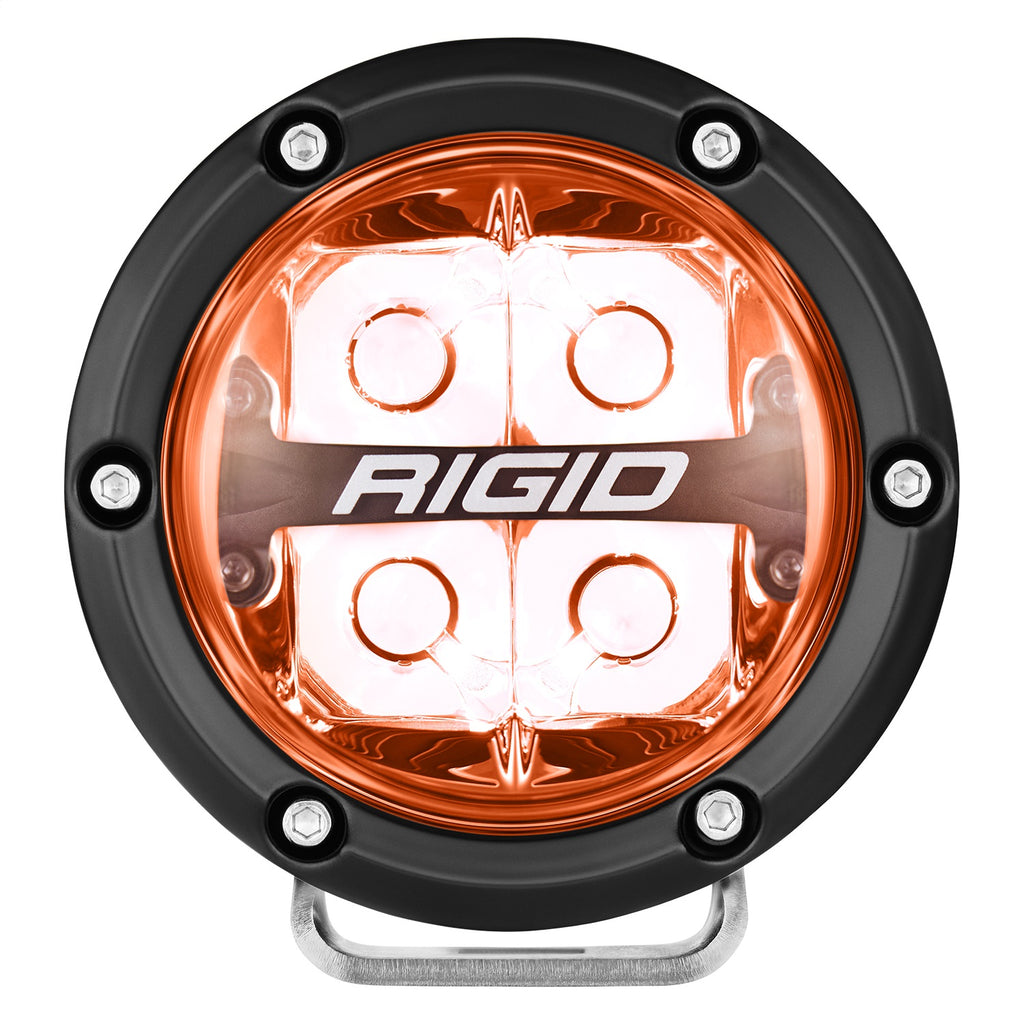 Rigid Industries 36402 360-SERIES 4in. OFF-ROAD LAMP; SPOT BEAM; RGBW BACKLIGHT; SET/2
