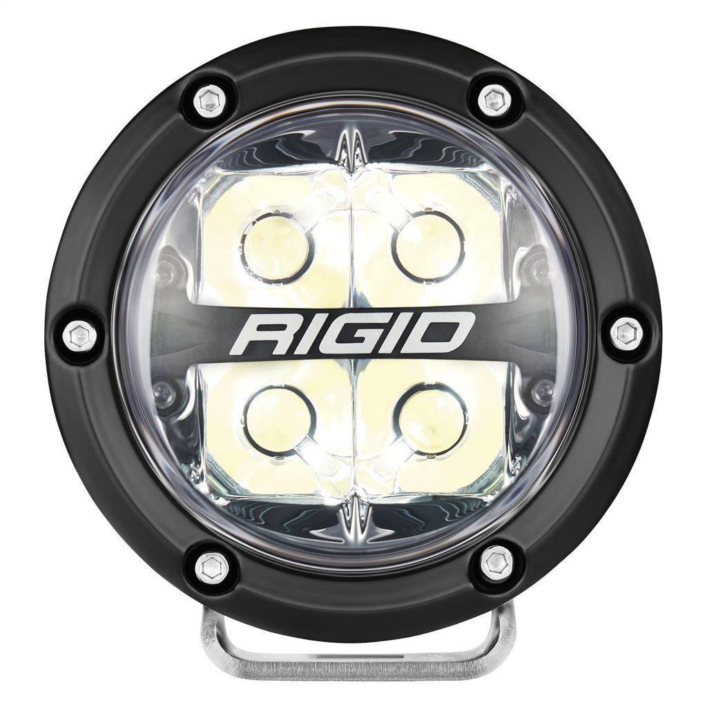 Rigid Industries 36402 360-SERIES 4in. OFF-ROAD LAMP; SPOT BEAM; RGBW BACKLIGHT; SET/2