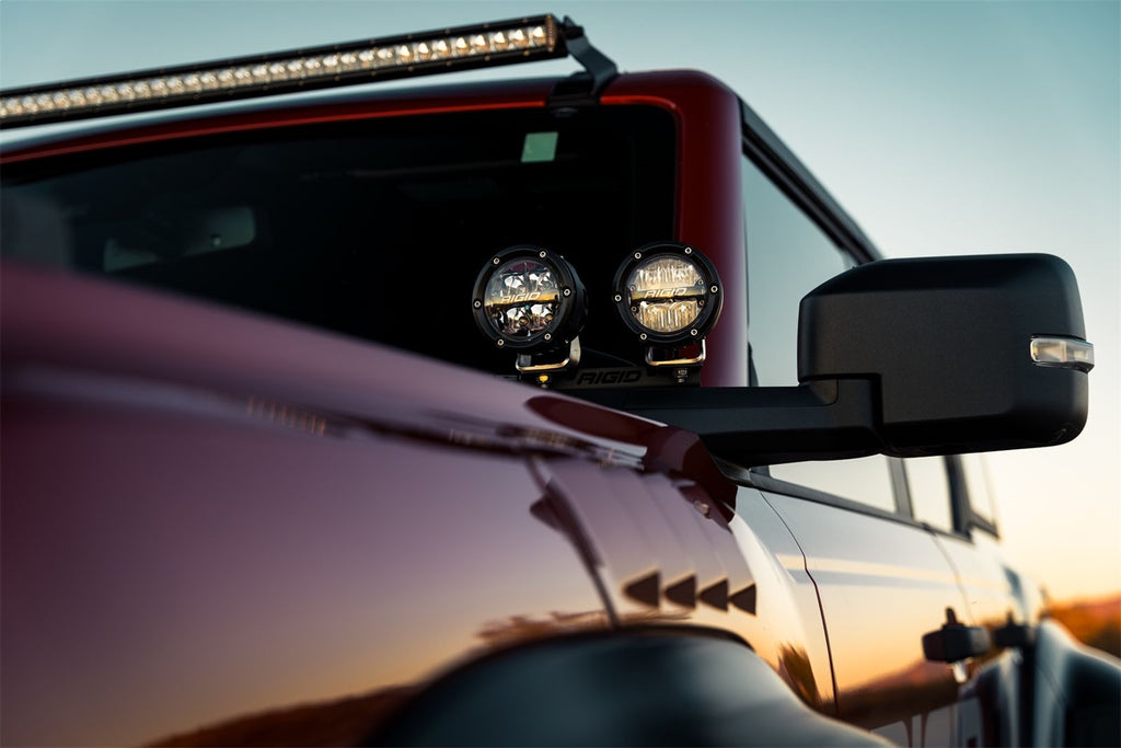 Rigid Industries 36402 360-SERIES 4in. OFF-ROAD LAMP; SPOT BEAM; RGBW BACKLIGHT; SET/2