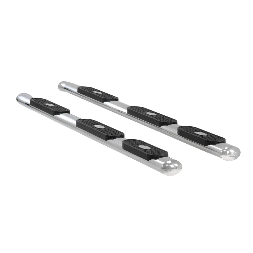 ARIES 364046-2 ARIES 364046-2 Oval Nerf Bars Wheel to Wheel (4 Inch Polished Stainless Steel) - Truck Part Superstore