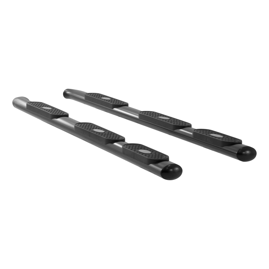 ARIES 364046 ARIES 364046 Oval Nerf Bars Wheel to Wheel (4 Inch Black Powder-Coated Steel) - Truck Part Superstore