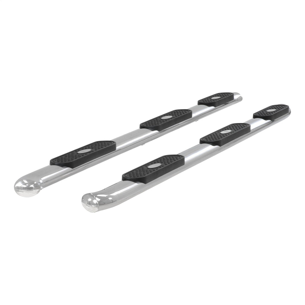 ARIES 364049-2 ARIES 364049-2 Oval Nerf Bars Wheel to Wheel (4 Inch Polished Stainless Steel) - Truck Part Superstore