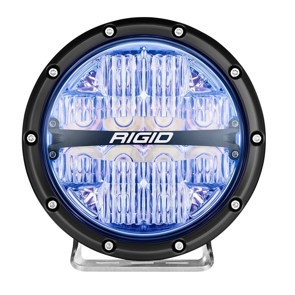 Rigid Industries 36411 360-SERIES 6in. OFF-ROAD LAMP; DRIVE BEAM; RGBW BACKLIGHT; SET/2