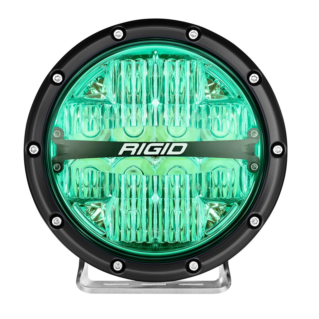 Rigid Industries 36411 360-SERIES 6in. OFF-ROAD LAMP; DRIVE BEAM; RGBW BACKLIGHT; SET/2