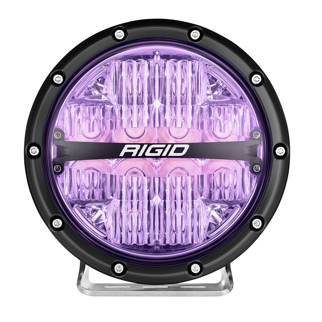Rigid Industries 36411 360-SERIES 6in. OFF-ROAD LAMP; DRIVE BEAM; RGBW BACKLIGHT; SET/2