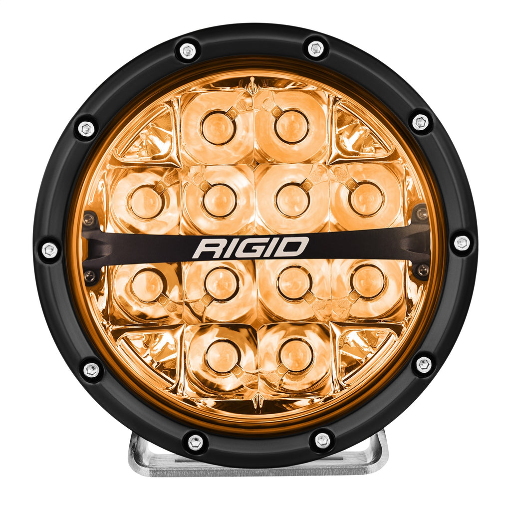 Rigid Industries 36412 360-SERIES 6in. OFF-ROAD LAMP; SPOT BEAM; RGBW BACKLIGHT; SET/2