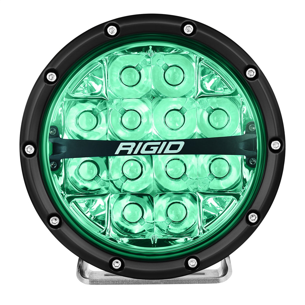 Rigid Industries 36412 360-SERIES 6in. OFF-ROAD LAMP; SPOT BEAM; RGBW BACKLIGHT; SET/2