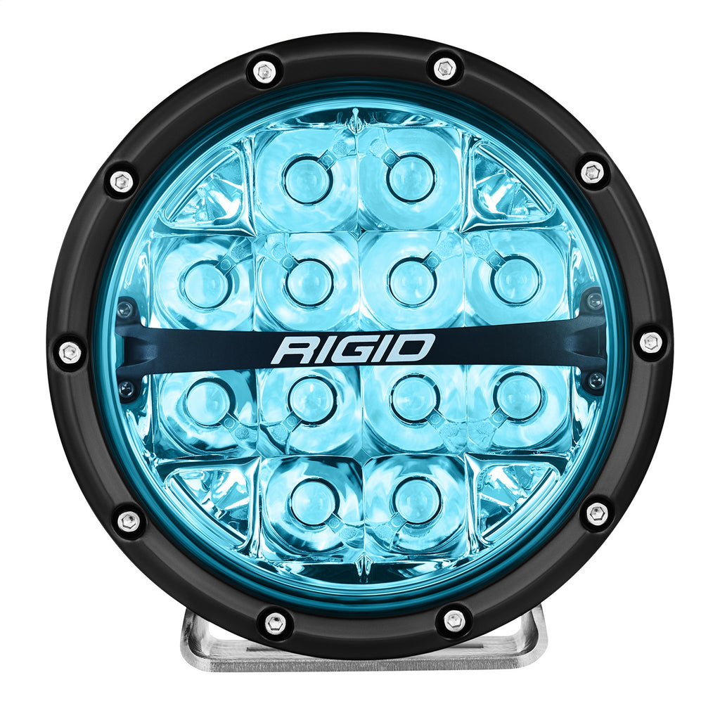 Rigid Industries 36412 360-SERIES 6in. OFF-ROAD LAMP; SPOT BEAM; RGBW BACKLIGHT; SET/2