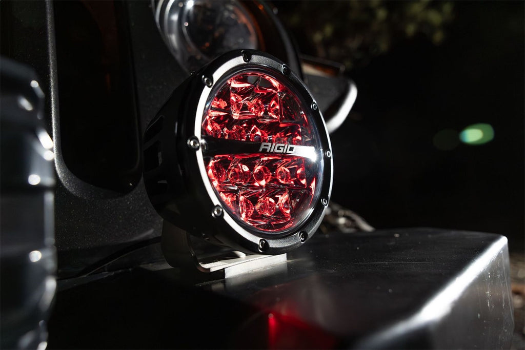 Rigid Industries 36412 360-SERIES 6in. OFF-ROAD LAMP; SPOT BEAM; RGBW BACKLIGHT; SET/2