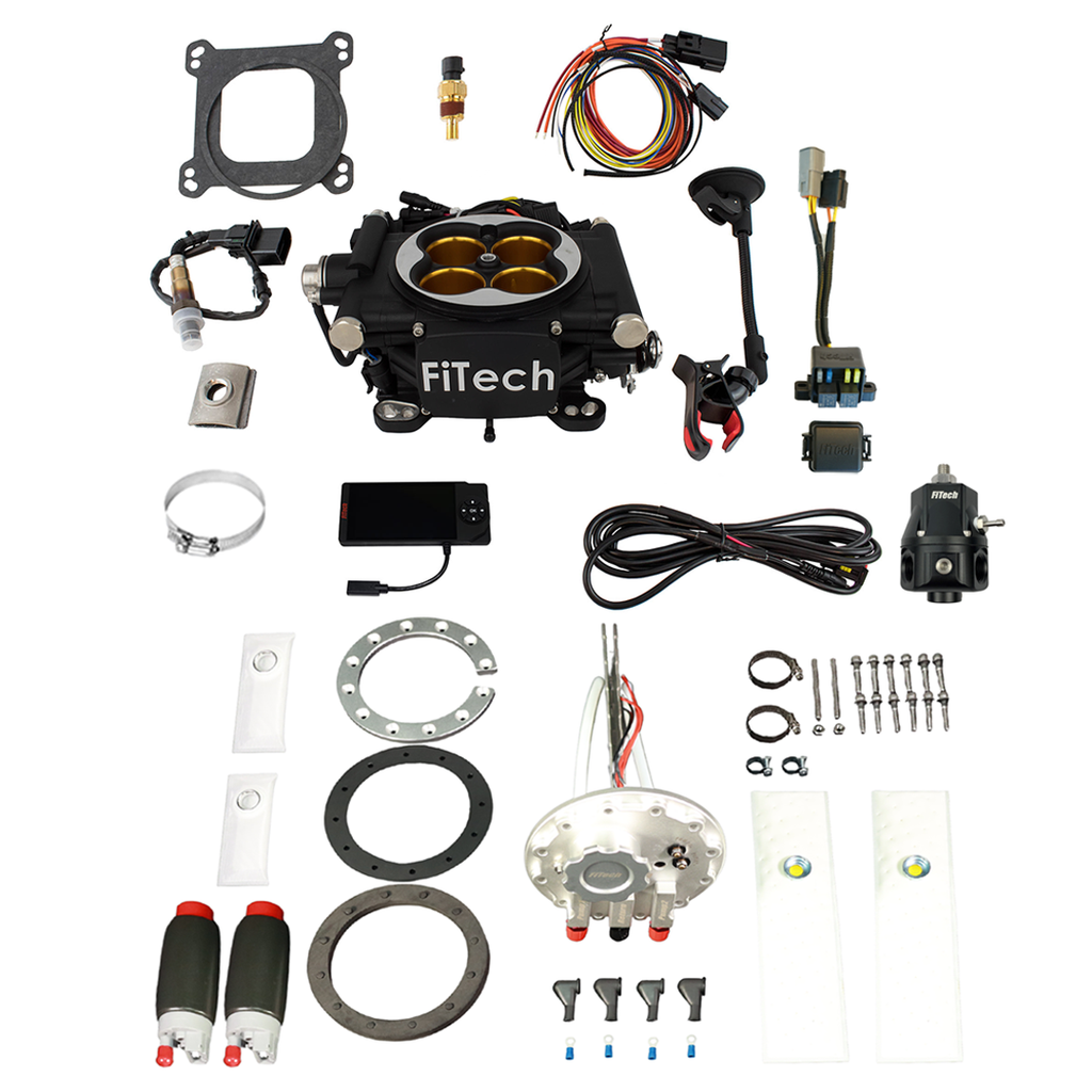 FiTech Fuel Injection 36412 Go EFI 8 1200 HP Matte Black Finish System