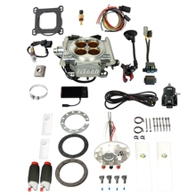 Load image into Gallery viewer, FiTech Fuel Injection 36413 Go EFI 8 1200 HP Bright Aluminum Finish System Master Kit