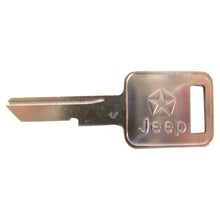 Load image into Gallery viewer, Crown Automotive Jeep Replacement 3641914 Ignition Key Blank for Select Jeep YJ, CJ-5, CJ-7, CJ-8, XJ, MJ, SJ, J-Series