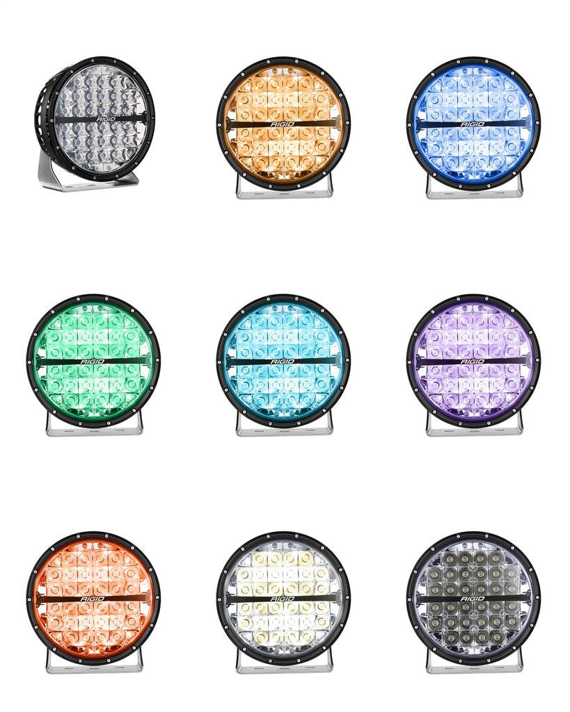 Rigid Industries 36422 360-SERIES 9in. OFF-ROAD LAMP; SPOT BEAM; RGBW BACKLIGHT; SINGLE