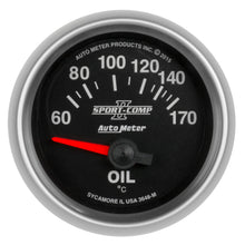Load image into Gallery viewer, AutoMeter 3648-M GAUGE, OIL TEMP, 2 1/16", 60-170?F, ELECTRIC, SPORT-COMP II