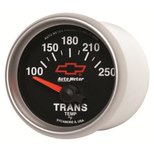 Load image into Gallery viewer, AutoMeter 3649-00406 GAUGE, TRANSMISSION TEMP, 2 1/16", 100-250?F, ELECTRIC, CHEVY RED BOWTIE, BLACK