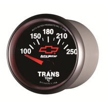 Load image into Gallery viewer, AutoMeter 3649-00406 GAUGE, TRANSMISSION TEMP, 2 1/16", 100-250?F, ELECTRIC, CHEVY RED BOWTIE, BLACK