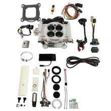 Load image into Gallery viewer, FiTech Fuel Injection 36501 Go EFI 4 600 HP Bright Aluminum EFI System Master Kit