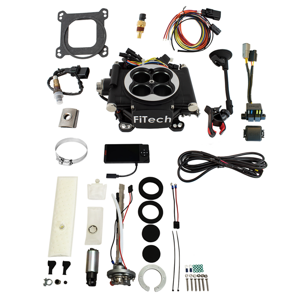 FiTech Fuel Injection 36502 Go EFI 4 600 HP Matte Black EFI System Master Kit