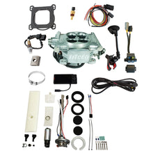 Load image into Gallery viewer, FiTech Fuel Injection 36506 Go EFI 4 600 HP Power Adder Bright Aluminum EFI System Master Kit