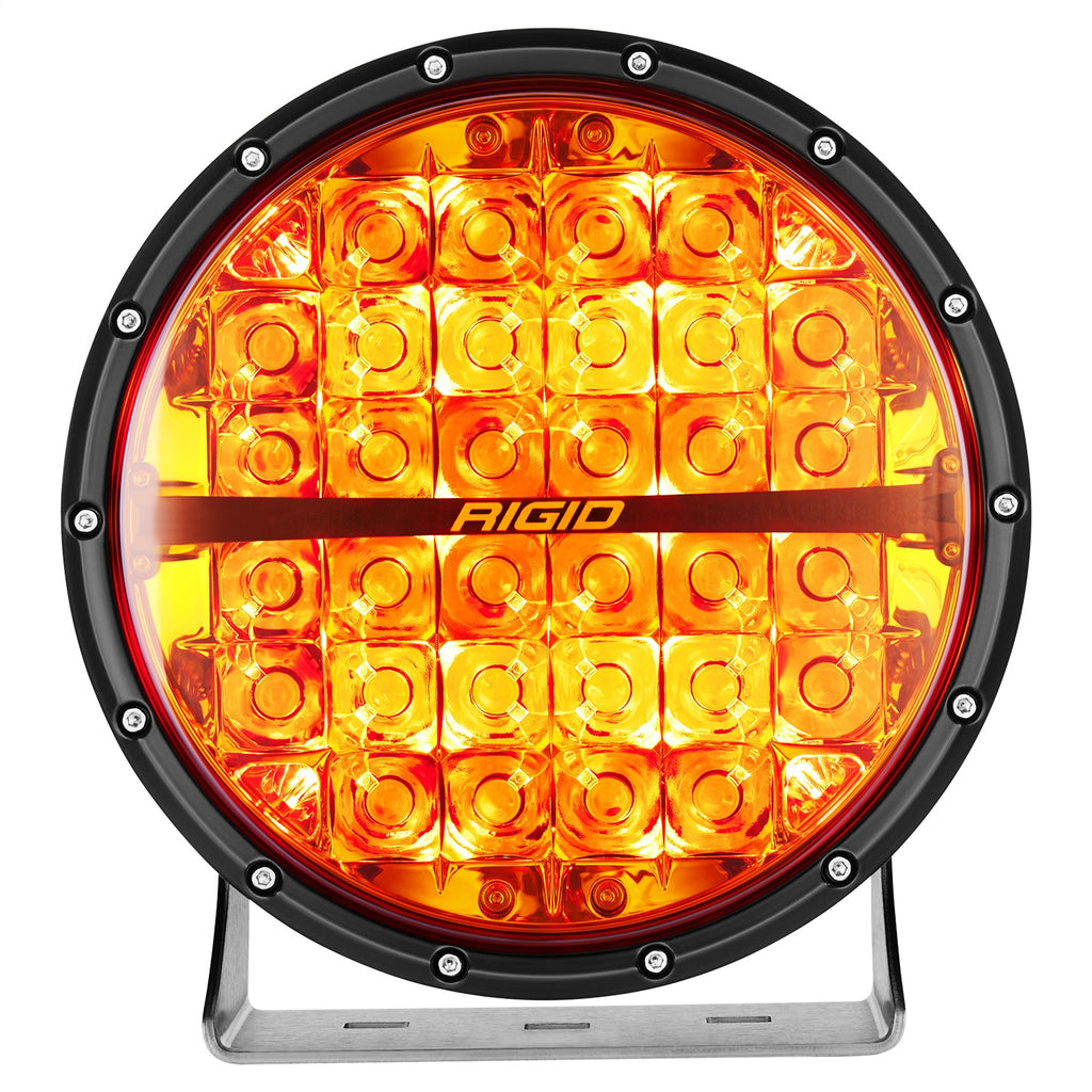 Rigid Industries 36522 360-SERIES 9in. OFF-ROAD LAMP; SPOT BEAM; AMBER LENS; SINGLE