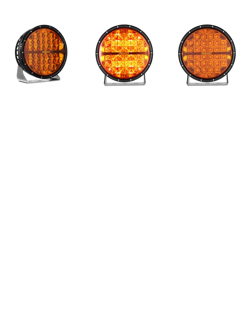 Rigid Industries 36522 360-SERIES 9in. OFF-ROAD LAMP; SPOT BEAM; AMBER LENS; SINGLE
