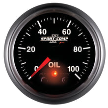 Load image into Gallery viewer, AutoMeter 3652 GAUGE, OIL PRESS, 2 1/16", 100PSI, DIGITAL STPR MTR W/ PK &amp; WRN, SPORT-COMP II