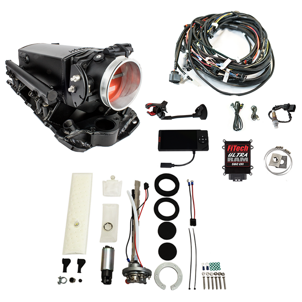 FiTech Fuel Injection 36531 Ultra Ram 650 HP Chevy Small Block EFI System Master Kit