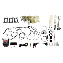 Load image into Gallery viewer, FiTech Fuel Injection 36536 Go EFI 3x2 Tri Power 600 HP Classic Gold EFI System Master Kit