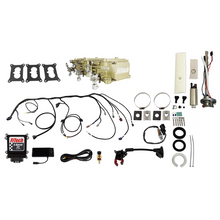 Load image into Gallery viewer, FiTech Fuel Injection 36537 Go EFI 3x2 Tri Power 600 HP Classic Gold EFI System Master Kit