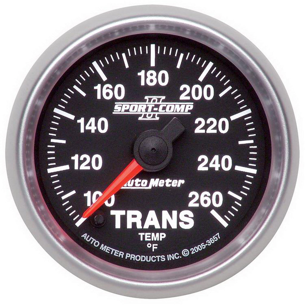 AutoMeter 3657 GAGE, TRANS TEMP, 2 1/16", 100-260F, DIGTL STPPR MTR, SPORT-COMP II