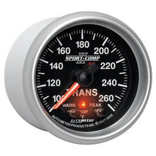 Load image into Gallery viewer, AutoMeter 3658 GAUGE, TRANS TEMP, 2 1/16", 100-260?F, STEPPER MOTOR W/PEAK &amp; WRN, SPORT-COMP II