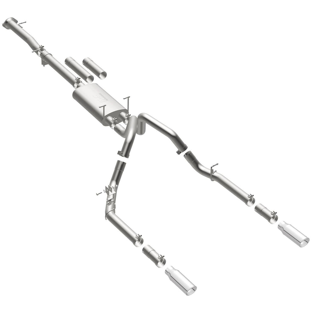 MagnaFlow Exhaust Products 19027 Street Series Polished Cat-Back System for Select Chevrolet Silverado HD, Chevrolet Silverado HD, GMC Sierra HD, GMC Sierra HD