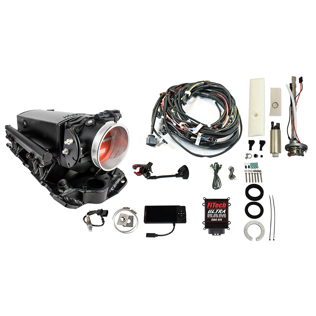 FiTech Fuel Injection 36631 Ultra Ram 650 HP Chevy Small Block EFI System Master Kit