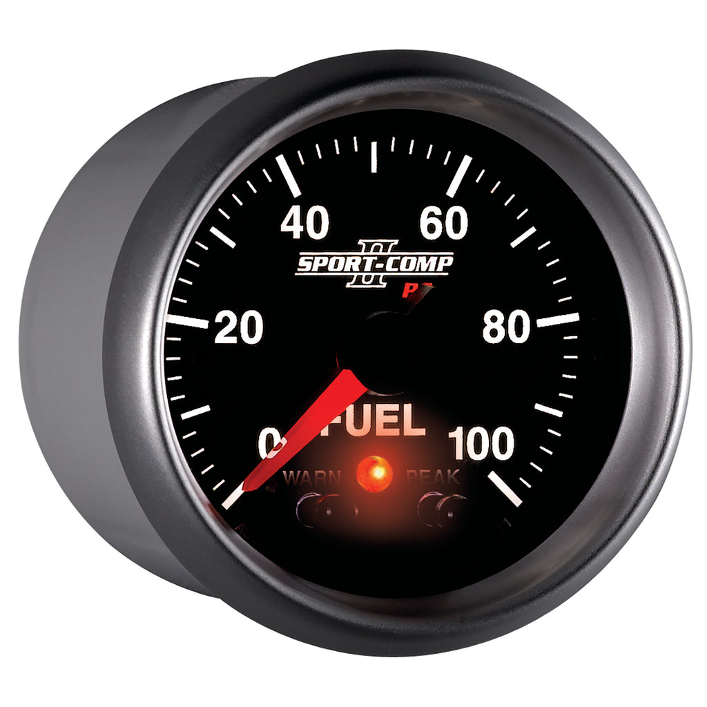 AutoMeter 3671 GAUGE, FUEL PRESS, 2 1/16", 100PSI, DIGITAL STPR MTR W/PK & WRN, SPORT-COMP II